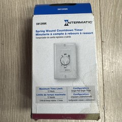 Intermatic SW12HWK 12-Hour Spring Wound Timer, White – Energy Efficient Contr…