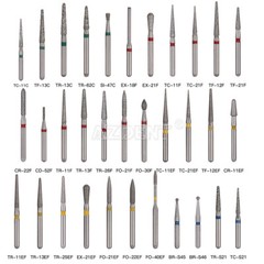 5Pcs/Box AZDENT Dental Diamond Burs FG1.6mm Tooth Drill For High Speed Handpiece
