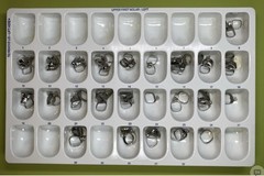 “A”Company Lot of 150 Orthodontic Bands UL6 Buccal Tube, UL7 Size 9-32 Roth .022