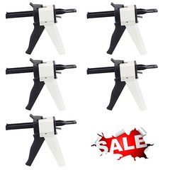 5PCS Dental Impression Mixing Gun Cartridge Dispenser for PVS Material 1:1 / 2:1