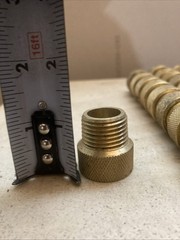 30 X Brass knurled 1/2″ Pipe Adapter 1/2″ MNPT x 1/2″ FNPT x 1-1/4″ L Fitting