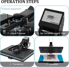 16″ x 24″ Clamshell Heat Press Machine for T-Shirt Digital Transfer Sublimation