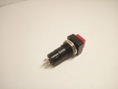 5X Pack PBS-12A On Off 2 Pins Push Button Power Switch 3A 250V Squared Red Lot