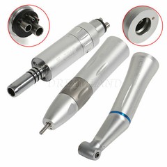 Dental Slow Low Speed Handpiece Inner Straight Contra Angle Air Motor 4Holes WY4