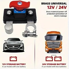 🔋12V/24V Car Battery Cut Off Switch Auto Circuit Breaker Leak Protector Defense