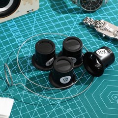 Headband Magnifying Glass Set with 4 Plastic Jewelers Loupe – Hands Watchmake…