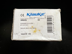KLAUKE 3R6MS TUBULAR CABLE LUGS 16QMM – 16 sq.mm – M6 BOX OF 50