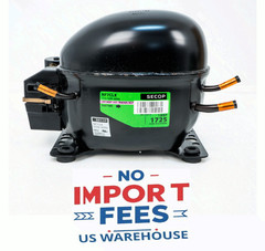 Secop NF7CLX R404a Refrigeration Compressor 1545 BTU LBP 4760 BTU HBP 115V 1/3HP
