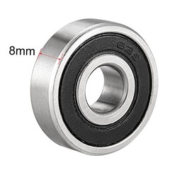 Double Sealed 629-2RS Deep Groove Ball Bearing Carbon Steel 10Pcs