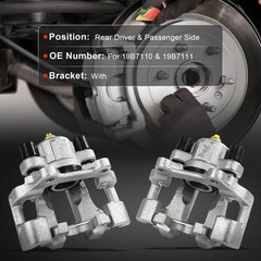 Rear Left Right Brake Calipers Assembly w/Bracket 19B7110 For BMW 2013-2021
