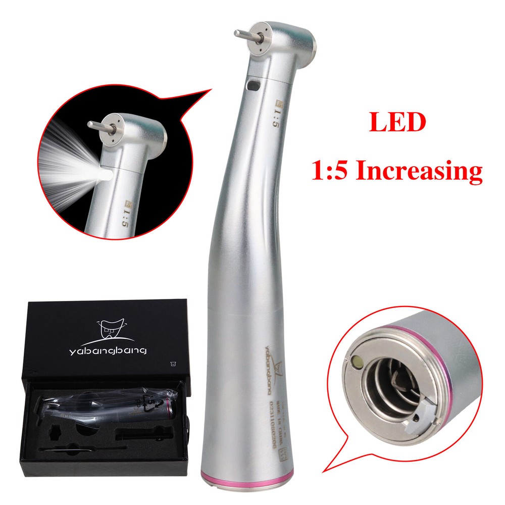 Dental 1:5/ 1:4.2/ 20:1/ 1:1 LED Fiber Optic Contra Angle fit NSK Electric F2