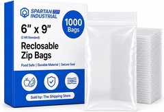 Ziplock Poly Bags – 6×9 – 1000 Count