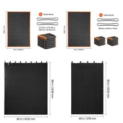 Uimoso 1/2/6/12 Pack Moving Blankets Furniture Pads/ Sound Dampening Blankets