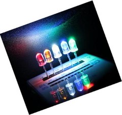 New 200Pcs 3mm 5mm LED Light White Yellow Red Blue Green Assortment Diodes Kit