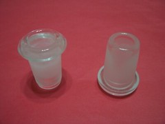 Glass Adapter Slide Bowl Extension Glass Expander 14mm Female to 18mm Male