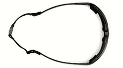 Pyramex Highlander Safety Eyewear, Clear Anti-Fog Lens With Black/Red Frame
