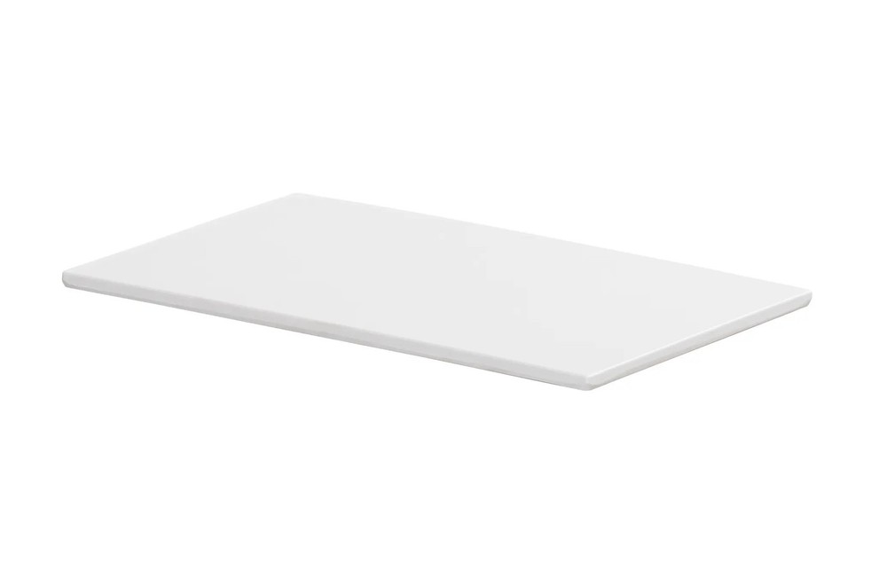 Cal-Mil 24407-610-15 6.5″ x 10.5″ x 0.5″H White Melamine Tray – 6 Each