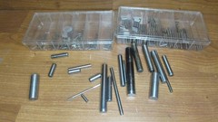 Lot of assorted Drift Dowel steel pins assorted lengths & sizes