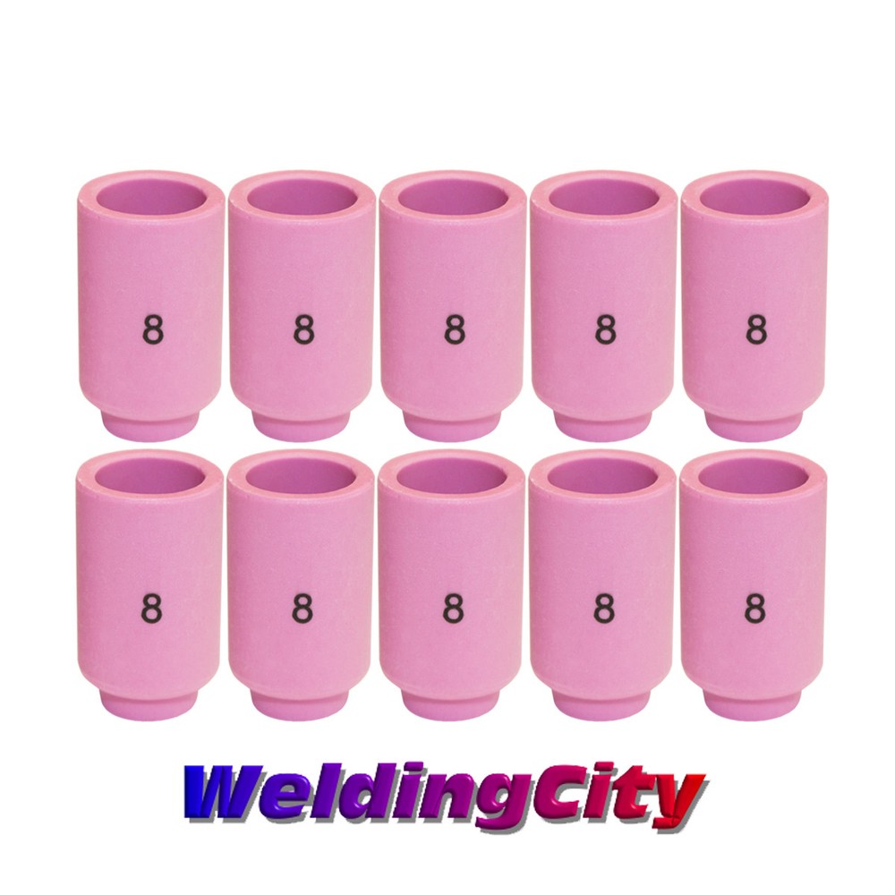 WeldingCity® 10-pk Ceramic Cup Nozzle 13N12 #8 1/2″ TIG Welding Torch 9/20/25 US