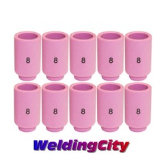 WeldingCity® 10-pk Ceramic Cup Nozzle 13N12 #8 1/2″ TIG Welding Torch 9/20/25 US