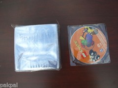 200 NEW VINYL (PVC) CD/DVD/CDR SLEEVE, CLEAR JS38