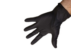 Black Nitrile Exam Gloves, 3.5 mil thick, Small, Medium, Large, XL 100/box