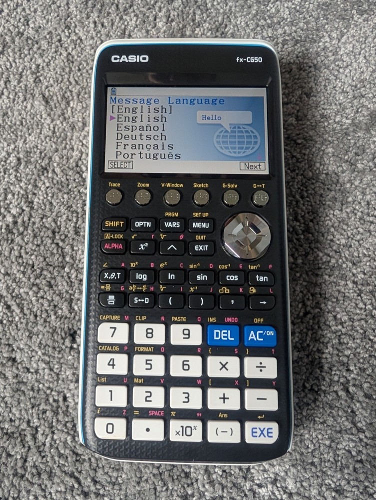 Casio fx-CG50 Graphing Calculator Large LCD Display USB w/ Slide Case