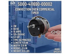 Supplying Demand SD00-411690-00002 Convection Oven Commercial Timer ECO2D &GCO2D