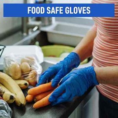 100 4mil NITRILE Disposable Blue Medical Exam Gloves Latex Powder Free S M L XL