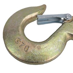 (2) 5/16″ Grade 70 Steel Heavy Duty Forged Clevis Slip Hook With Safety Latch