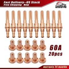 20Pcs 60A Plasma Consumables for Thermal Dynamics SL60 SL100 PK20 9-8215 9-8210