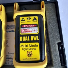 OWL Dual OWL 850 Optical Source + WaveTester Optical Power Meter in Case