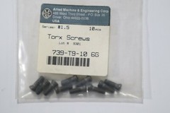 10 PC PACK of ALLIED SERIES #1.5, TORX SCREWS #739-T9-10 H1051