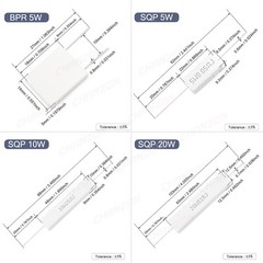 10Pcs 5W 10W 20W 5% Ceramic Cement Power Wirewound Resistance Resistors 100 Ohms