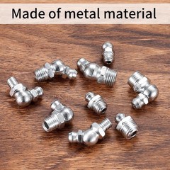 Metric Grease Fittings Kit, 60 Pcs Hydraulic Grease Zerk Assortment Kit