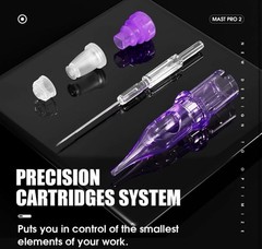 Mast Pro 2 Tattoo Cartridges for Super Artists, 20 Count Pro Needle Pins 0601RL