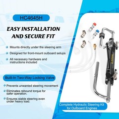 150HP Hydraulic Outboard Steering Cylinder Kit for Yamaha, for Seastar HC4645H