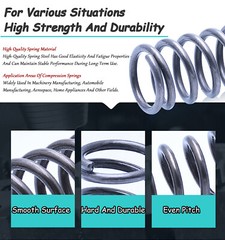 Compression Spring Steel 0.4mm Wire Dia 3mm – 10mm OD Small Pressure Springs