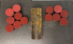 1045 Big Diameter Steel Round Bars HR – 14 PCS – 23.70 LBS – Industrial Use