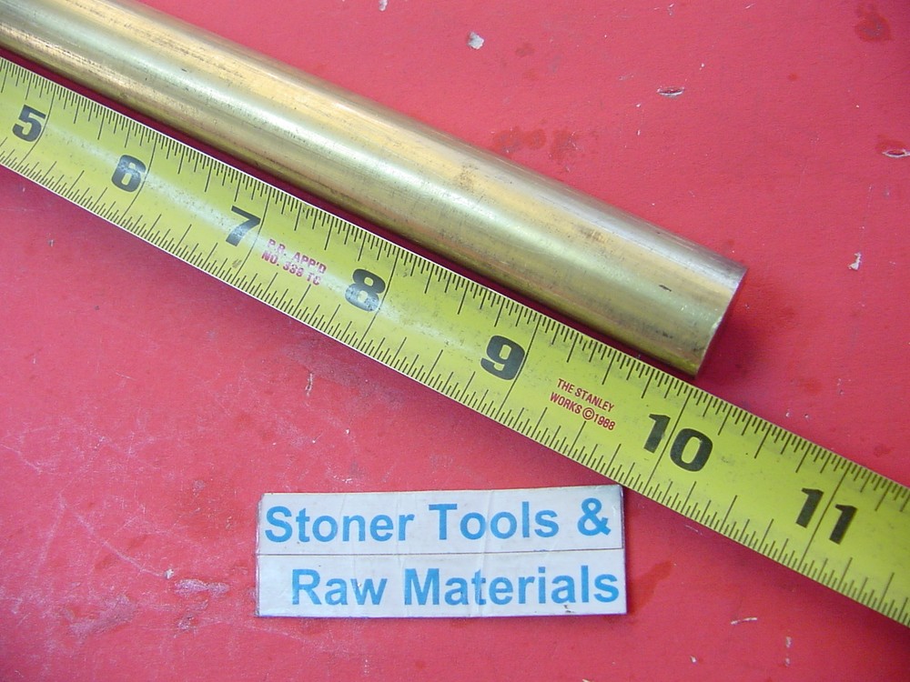 3/4″ C360 BRASS ROUND ROD 10″ long Solid .750″ Diameter New Lathe Bar Stock H02