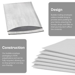 50 #7 Poly High Quality Bubble Mailers Envelopes Bags 14.25×20