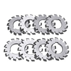 1Set 8pcs HSS M1 Diameter 22mm PA20° 20 Degree #1-8 Involute Gear Cutters NEW