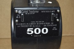 GE 750X333637 Current Window Transformer CT Model: JCT-0S Ratio: 500:5 A