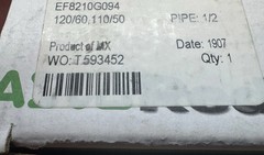 ASCO REDHAT SOLENOID VALVE 120/60, 110/50 EF8210G094! Brand New in Box!