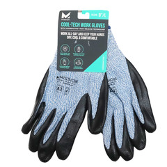 Mission Cool-Tech Work Gloves With Vaporactive Heat-Release Technology 9″/L