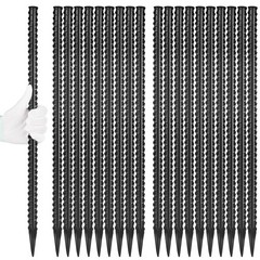 24 Inches Straight Rebar Stakes20pack 1/2″ Diameter Steel Metal Stakes For Gar