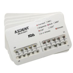 AZDENT 20pc/Kit Dental Orthodontic Bracket Braces Standard Roth .022 Hooks 3-4-5