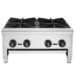 VEVOR 24″ Commercial Gas Stove 4 Burners Countertop Cooking Hot Plate Propane