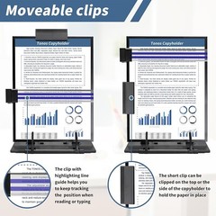 High Quality Metal Desktop Document Holder, Paper Stand for Desk When Typing