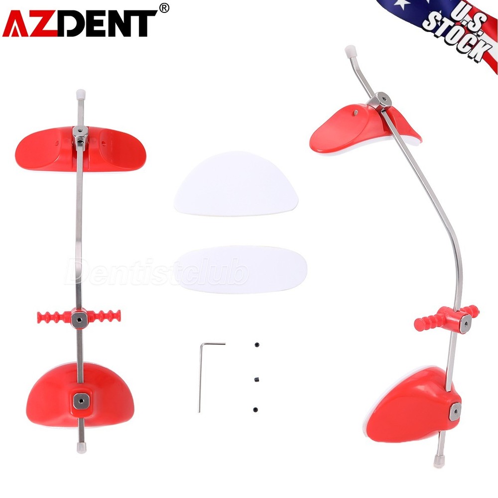 AZDENT Dental Orthodontic Reverse Pull Headgear Facemask Mascara Adjustable Red